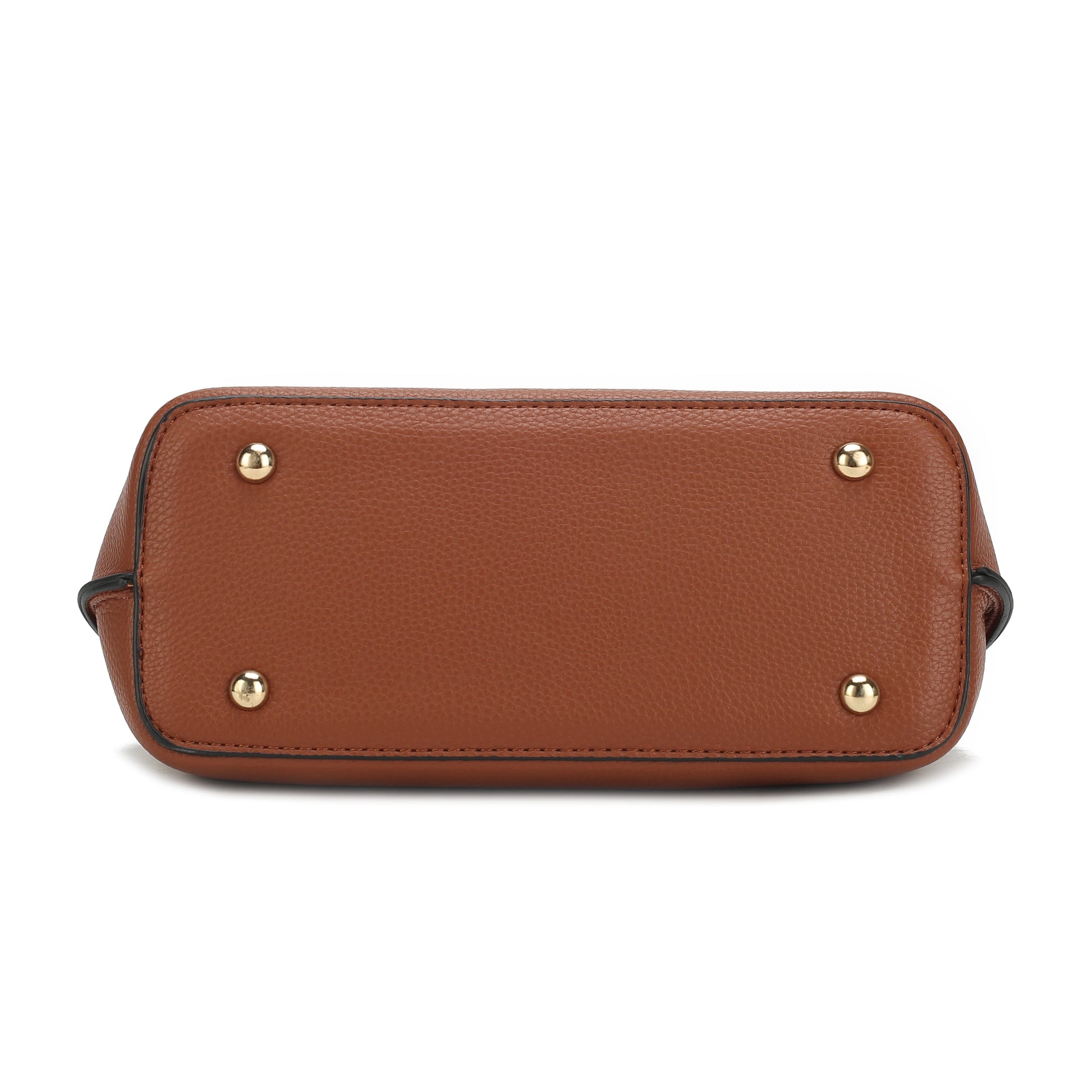 Hadley Vegan Leather Women'S Satchel & Wristlet Wallet, Stylish Top-Handle Purse Handbag 2 Pcs by Mia K - Pewter